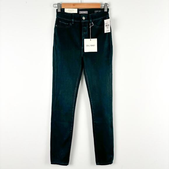 NWT‎ DL1961 Farrow Ankle Jeans Deep Green Size 27 - Picture 4 of 8